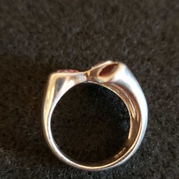 Sterling 925 silver ring w/ multi-colored gemstone - Picture 6 of 6